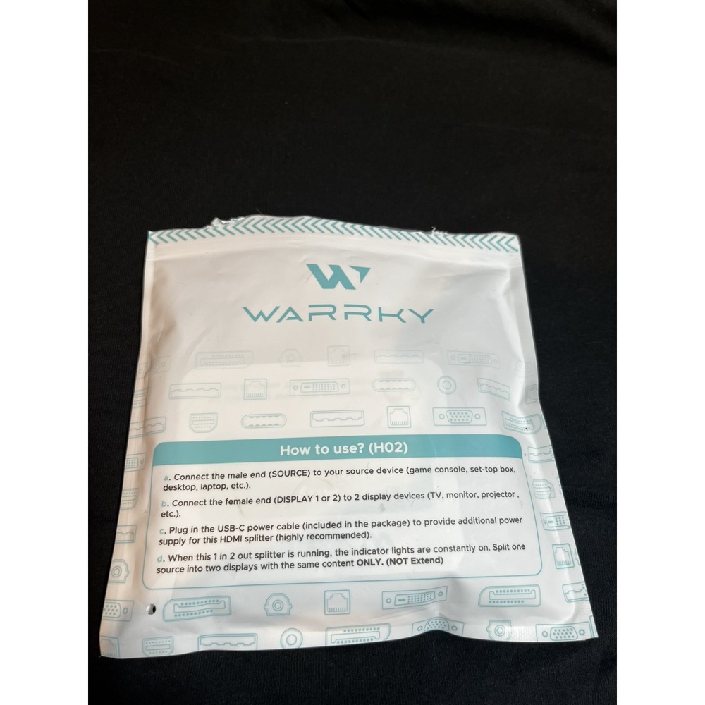 WARRKY Ethernet Splitter 1 to 2, 1000Mbps High Speed LAN Splitter, [0.55inch...